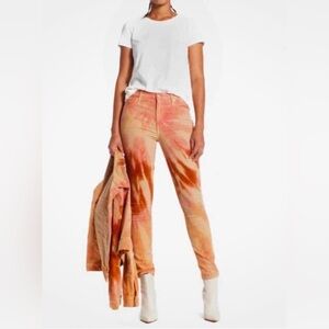 MOTHER Looker High-Rise Tie-Dye
Corduroy Skinny Jeans Size 30